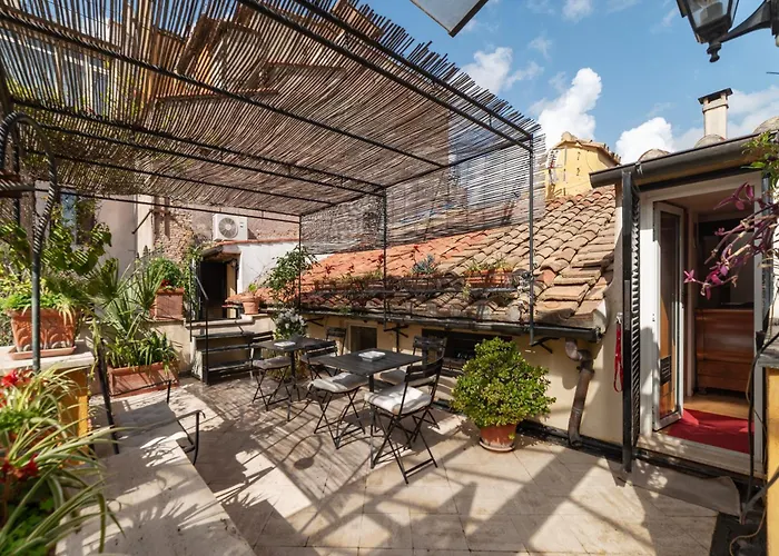 White With Bathroom And Shared Terrace Séjour chez l'habitant Rome